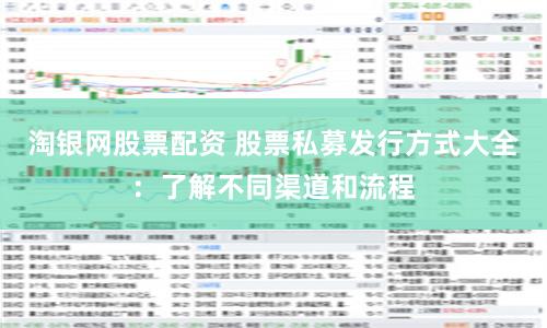 淘银网股票配资 股票私募发行方式大全：了解不同渠道和流程